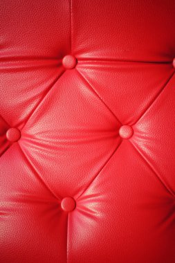  Vintage kırmızı deri kanepe