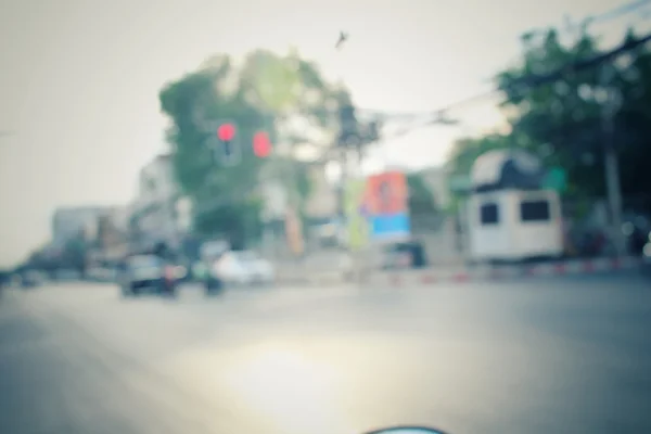 Blurred of car in city — Stock Photo, Image