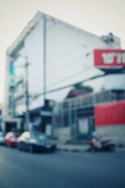 Blurred of car in city — Stock Photo, Image