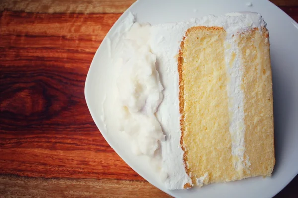 Witte cake — Stockfoto