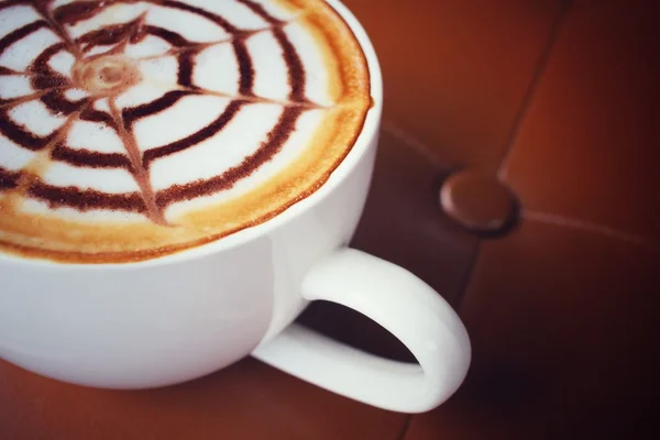 Vintage καφέ latte — Φωτογραφία Αρχείου