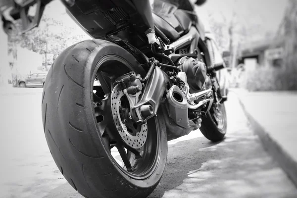 Motorcycles wheels — Stock Photo, Image