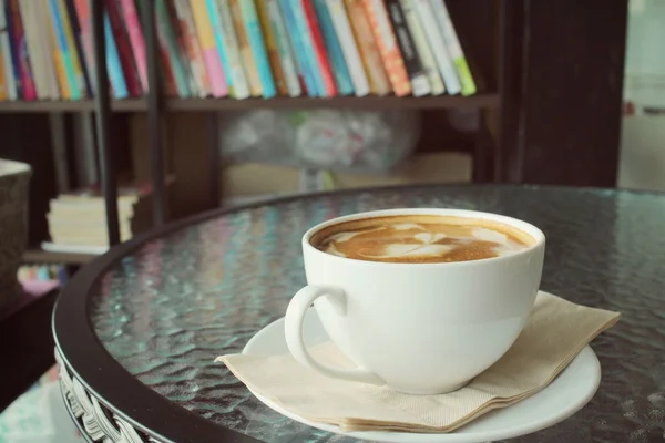 Café arte latte vintage — Fotografia de Stock