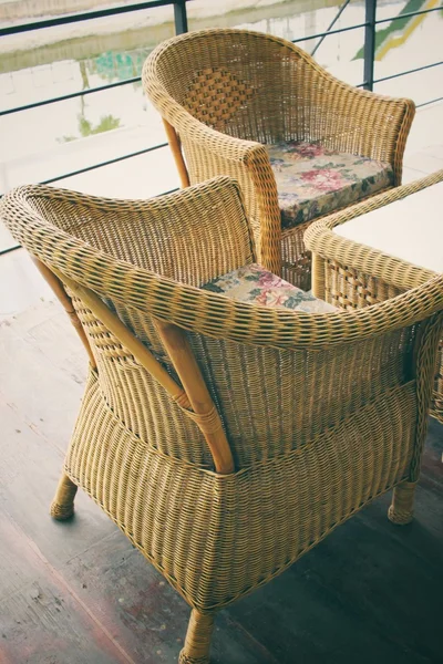 Chairs in the garden — Stock Photo, Image