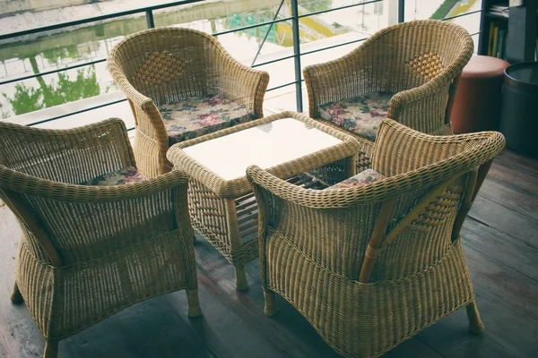 Chairs in the garden — Stock Photo, Image