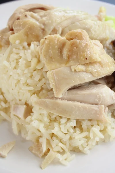 Kanan kanssa höyrytetty riisi — kuvapankkivalokuva