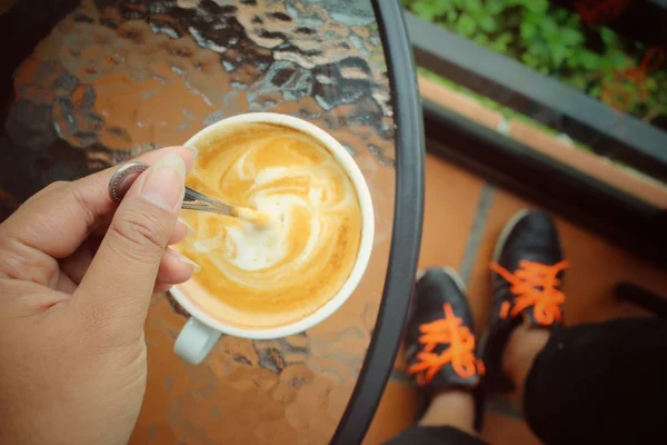 Koffie drinken — Stockfoto