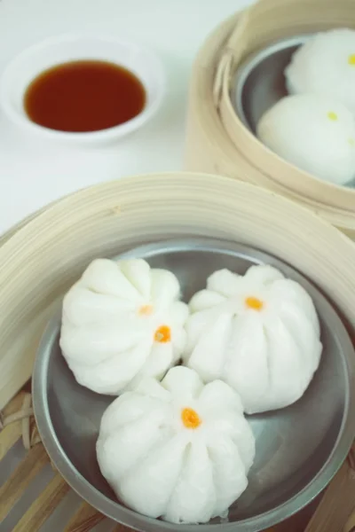 Chinese bun - dim sum — Stock Photo, Image