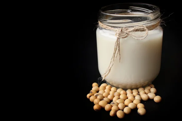 Mleko sojowe z fasolą — Zdjęcie stockowe