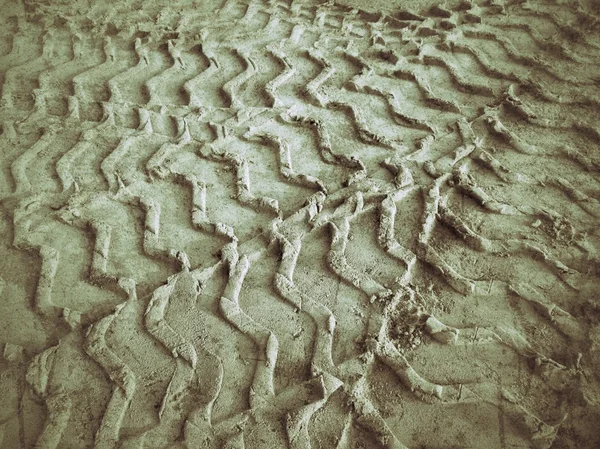 Wheel tracks on the soil. — Stock Photo, Image