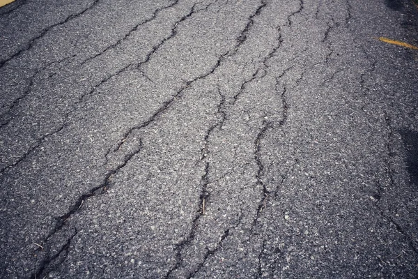 Cracks on the road — Stock Photo, Image