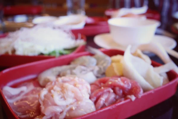 Desfocado de sukiyaki — Fotografia de Stock