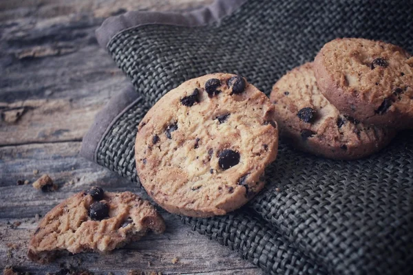 Galletas con chips de chocolate — Foto de Stock