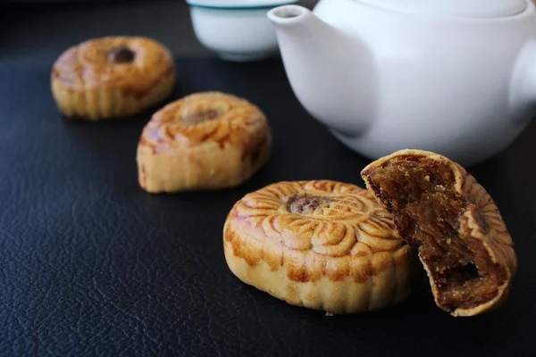 Festival de pastel de luna - pastel chino — Foto de Stock