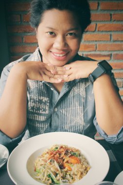 Yemek kadın Tay yastık