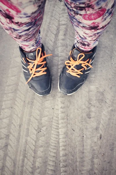 Selfie de zapatillas con ruedas —  Fotos de Stock