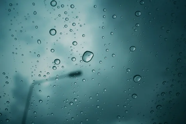 Water drop with road — Stock Photo, Image