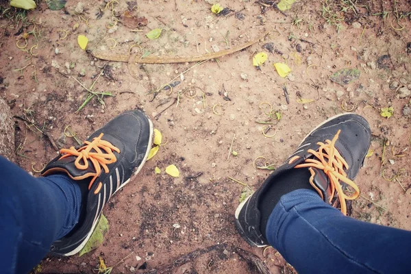 Selfie of sneakers — Stock Photo, Image