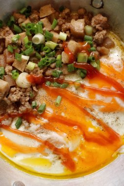 Pan kızarmış yumurta ile Kahvaltı