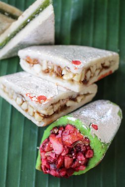 Muz Yaprak üzerinde Hint Tatlılar