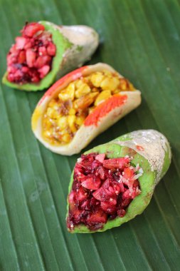 Muz Yaprak üzerinde Hint Tatlılar