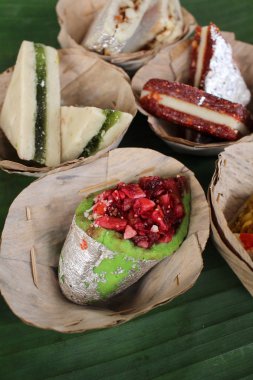 Muz Yaprak üzerinde Hint Tatlılar