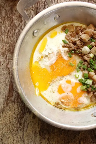 Pan kızarmış yumurta ile Kahvaltı