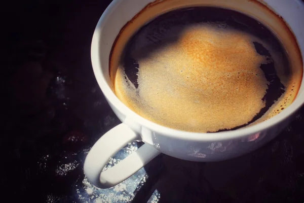 따끈 한 커피 — 스톡 사진