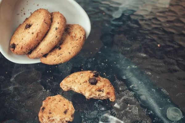 Chocolate chip cookies — Stock Photo, Image