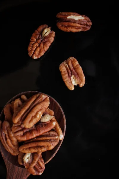Close up of pecan nuts — Stock Photo, Image
