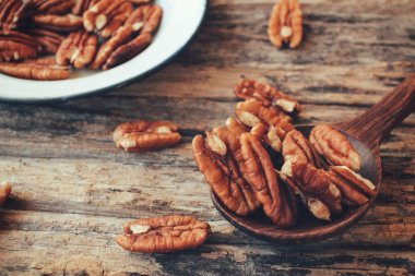 Pekan fındık yakın çekim