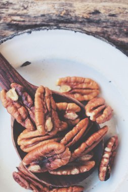 Pekan fındık yakın çekim