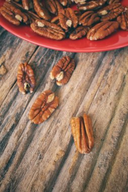 Pekan fındık yakın çekim