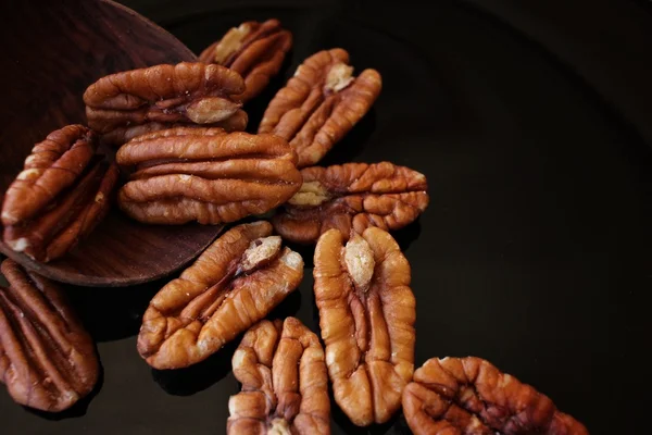 Aproape de nuci pecan — Fotografie, imagine de stoc