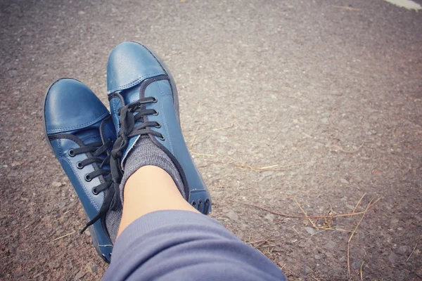 Selfie кросівки — стокове фото