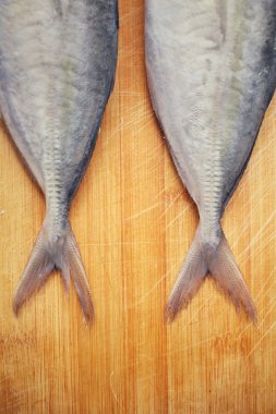 Taze çiğ balık kuyruğu