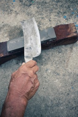 Vintage bıçak öğütücü 