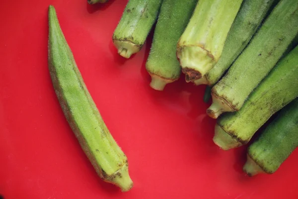 El okra — Foto de Stock