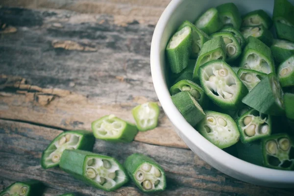 El okra — Foto de Stock