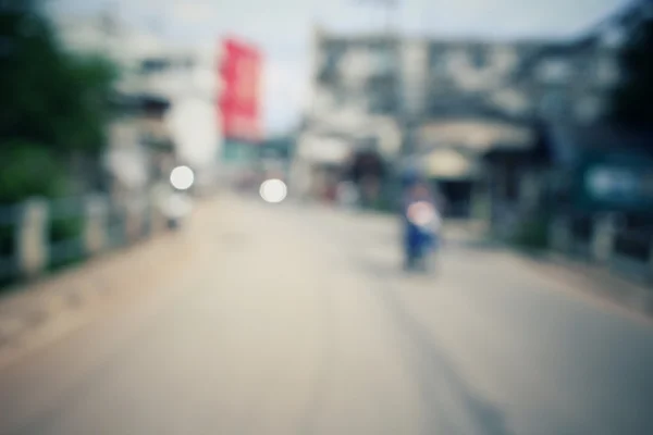 Embaçado de carro na estrada — Fotografia de Stock