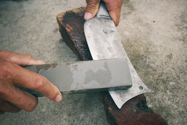 Moedor de faca vintage — Fotografia de Stock