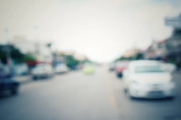 Embaçado de carro na estrada — Fotografia de Stock