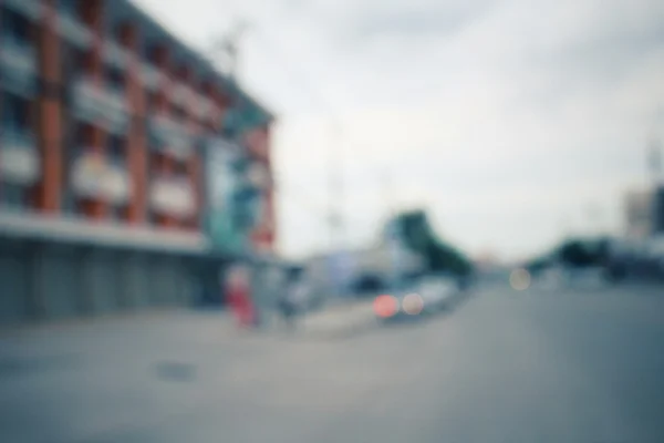 Auto auf Straße verwischt — Stockfoto