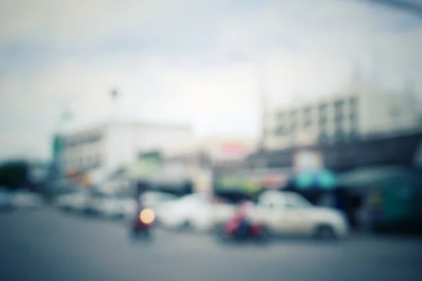 Auto auf Straße verwischt — Stockfoto