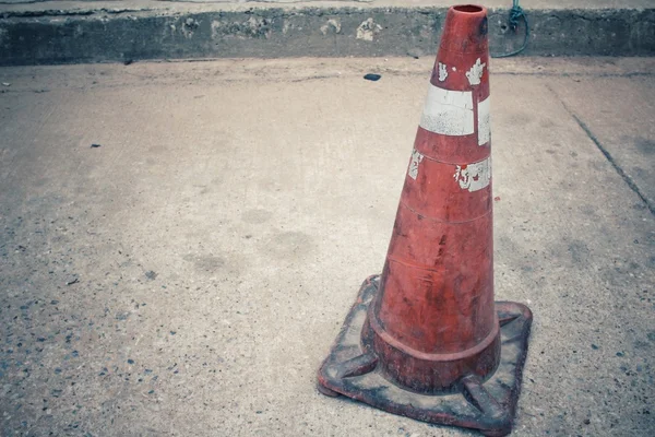 Traffic cone on the road — Stock Photo, Image