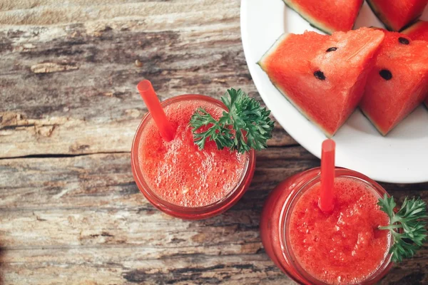 Vattenmelon smoothies — Stockfoto