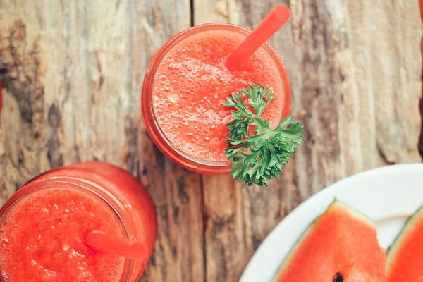 Watermelon smoothies — Stock Photo, Image