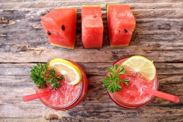 Vattenmelon smoothies — Stockfoto