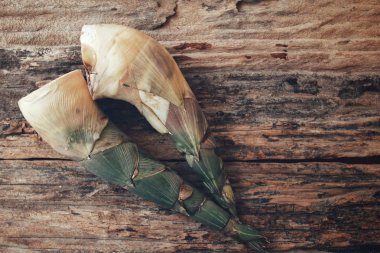 Bambu sürgün gıda Asya