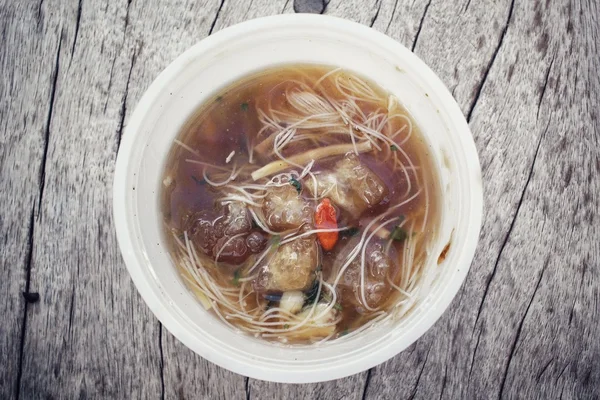 Chinesische Suppe oder Fisch-Maw-Suppe — Stockfoto